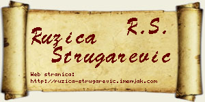 Ružica Strugarević vizit kartica